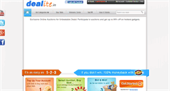 Desktop Screenshot of dealite.in